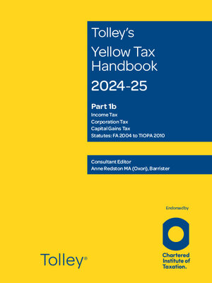cover image of Tolley's Yellow Tax Handbook